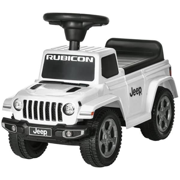 Rootz Porteur klapvogn Børns Jeep - Walker Toy - Baby Ride -On - Motorudvikling - 63,5 x 29 x 42 cm hvid -sort