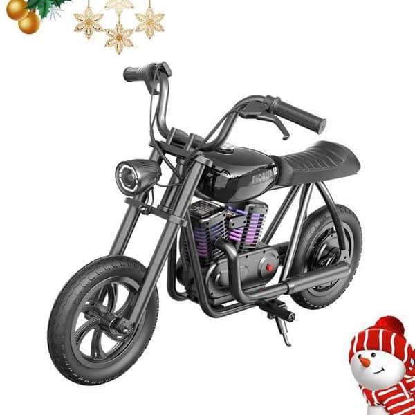Elmotorcykel för barn - HYPER GOGO Pioneer 12 Plus - 24V 5,2Ah 160W - 12' x 3'-däck - 12km High-end