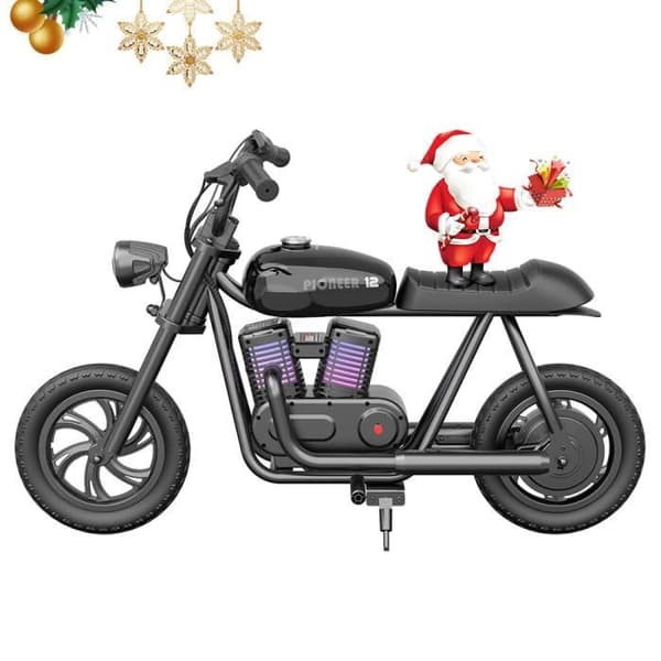 Elmotorcykel för barn - HYPER GOGO Pioneer 12 Plus - 24V 5,2Ah 160W - 12' x 3'-däck - 12km High-end