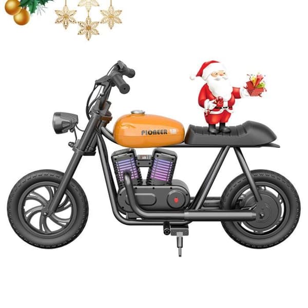 Elmotorcykel för barn - HYPER GOGO Pioneer 12 Plus - 24V 5,2Ah 160W - 12' x 3'-däck - High-end