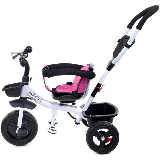 Trehjulet cykel - Cykel - Med Styr Og Solskærm - Pink