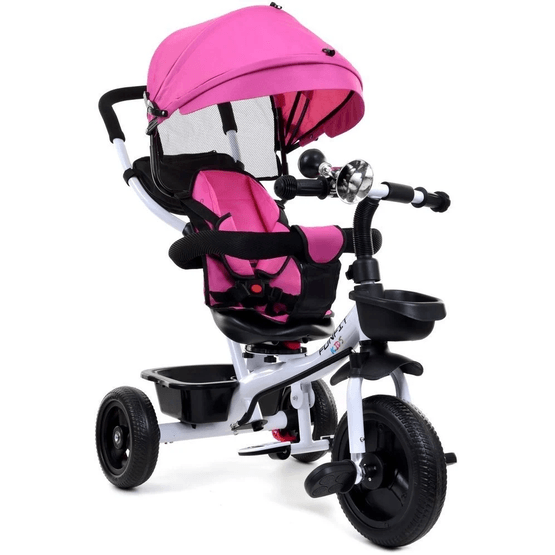 Trehjulet cykel - Cykel - Med Styr Og Solskærm - Pink