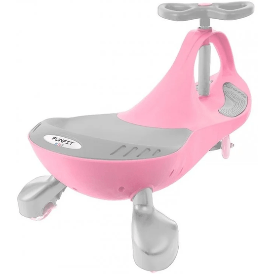 Wiggle Car - Wobble Car - Med LED-belyste hjul - Pink