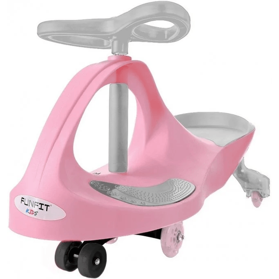 Wiggle Car - Wobble Car - Med LED-belyste hjul - Pink