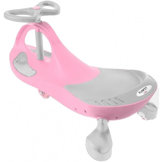 Wiggle Car - Wobble Car - Med LED-belyste hjul - Pink