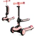Miniatyrbild 1 av 4: 2 i 1 balanscykel - HALLEY cykel och skoter - KINDERKRAFT - Rosa - 3 hjul - På styret