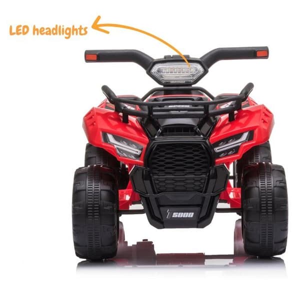 Barn Elektrisk Fyrhjuling - ATV 5000 - 7.4V - Röd - 1 plats - 3 km/h