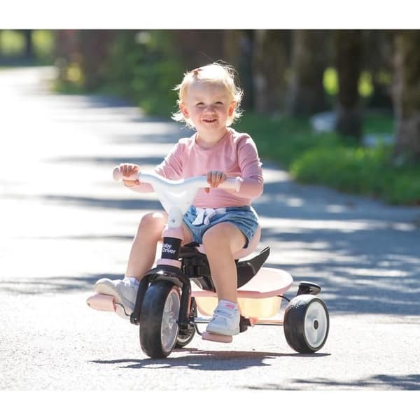 Smoby Baby Driver Plus Evolutionary Trehjuling - Rosa