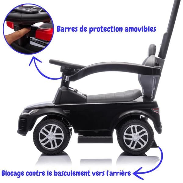 Barnbärare 2-i-1 - Land Rover Discovery - 1 till 3 år - Svart