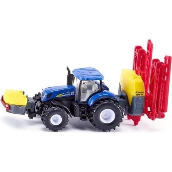 New Holland traktor med Kverneland spridare - SIKU - Skala 1/87