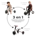 Miniatyrbild 3 av 4: KINDERKRAFT 4Trike skalbar trehjuling - hopfällbar - upp till 25 kg - grå