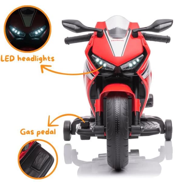 Elmotorcykel Barn 12V - Honda CBR1000 RR - 2 till 5 år - Röd