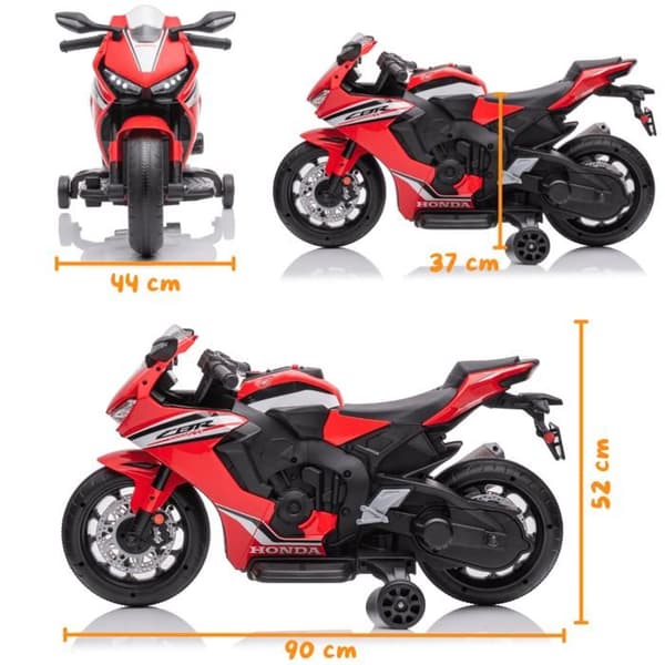 Elmotorcykel Barn 12V - Honda CBR1000 RR - 2 till 5 år - Röd