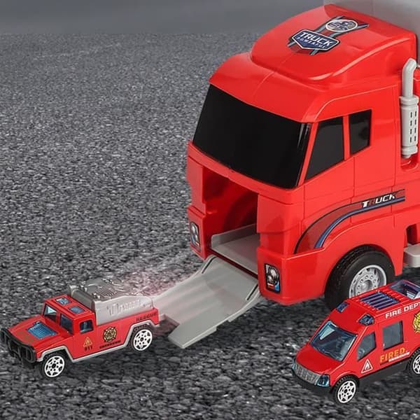 Alloy Storage Container Truck for Kids - CONFOZEN - Stark och bärbar röd leksak