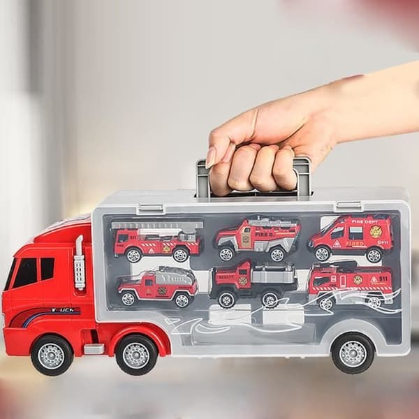 Alloy Storage Container Truck for Kids - CONFOZEN - Stark och bärbar röd leksak