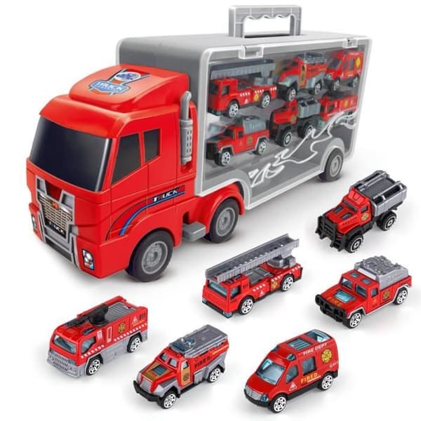 Alloy Storage Container Truck for Kids - CONFOZEN - Stark och bärbar röd leksak