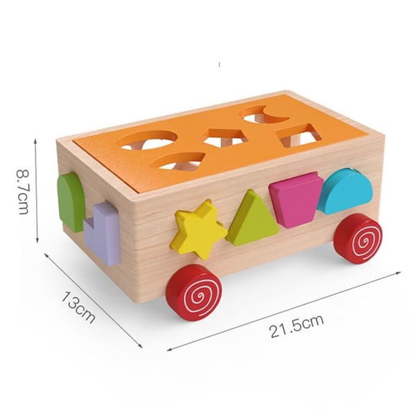 TD® Assorted Blocks - 17 hål - Hand-öga-koordination - Lätt att förvara