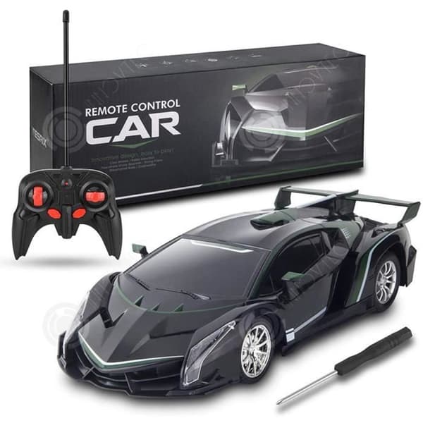INN® barnfjärrstyrd bil 1/16 pojke leksaksbil ljus drift racing trådlös fjärrkontroll bilracing för barn