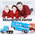 Miniatyrbild 4 av 4: INN Jouet lastbil containertransportör multifunktionell 2 i 1 modell bil lågbordstrailrar transportörer gåvor barn