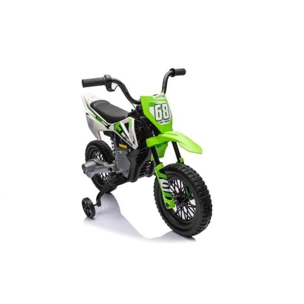 Elmotorcykel för barn - BENEO - Motocross 12V - Läderstol - EVA-hjul - Motor 2x25W