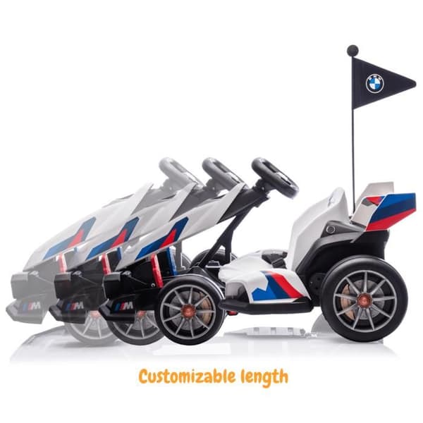 Elbil Go Kart för Barn BMW - 24V - 5 till 12 år - Driftsfunktion - Vit