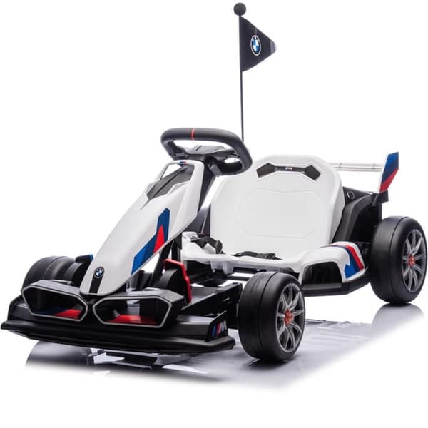 Elbil Go Kart för Barn BMW - 24V - 5 till 12 år - Driftsfunktion - Vit