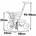 Miniatyrbild 8 av 9: Trehjuling Smoby Metallic