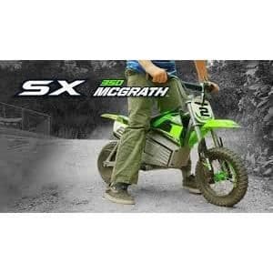 RAZOR - SX350 Dirt Rocket - Elmotorcykel för barn - Hastighet upp till 22 km/h - 30 min autonomi - Grön