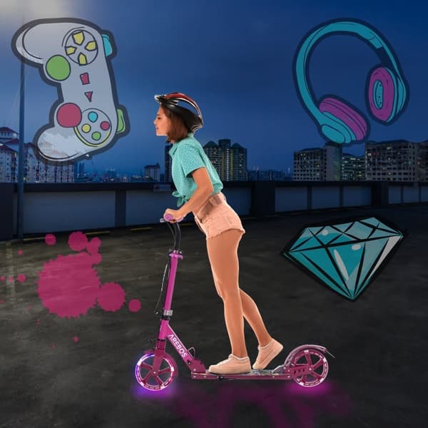 Løbehjul med LED