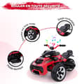 Miniatyrbild 5 av 5: Barnens Elektriska Motorcykel Trike RCB - 3 Hjul - Dubbel Hastighet - Bluetooth - Dubbel Motor - Batteri 12V - Fjädring - RM3 Röd