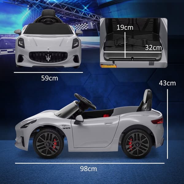 Rootz 12V Children's Electric Car - Barn Vehicle - Electric Ride -On - LED Lights & Music - 98cm x 59 cm x 43 cm