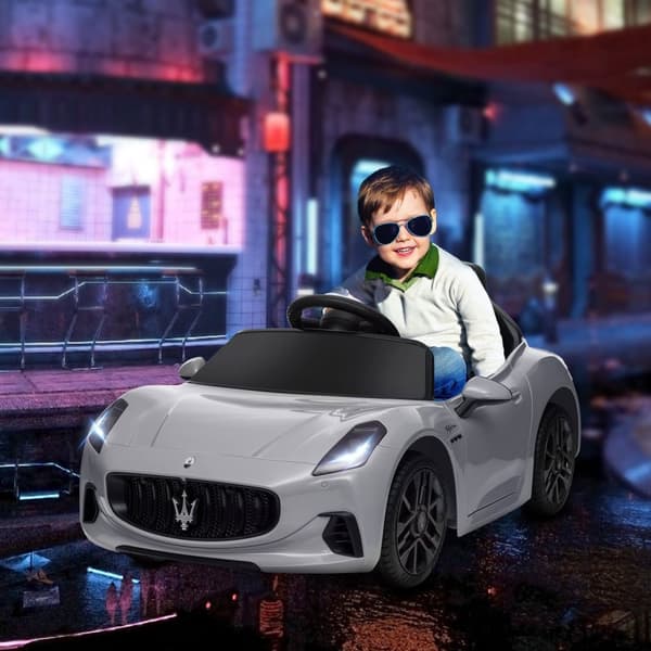 Rootz 12V Children's Electric Car - Barn Vehicle - Electric Ride -On - LED Lights & Music - 98cm x 59 cm x 43 cm