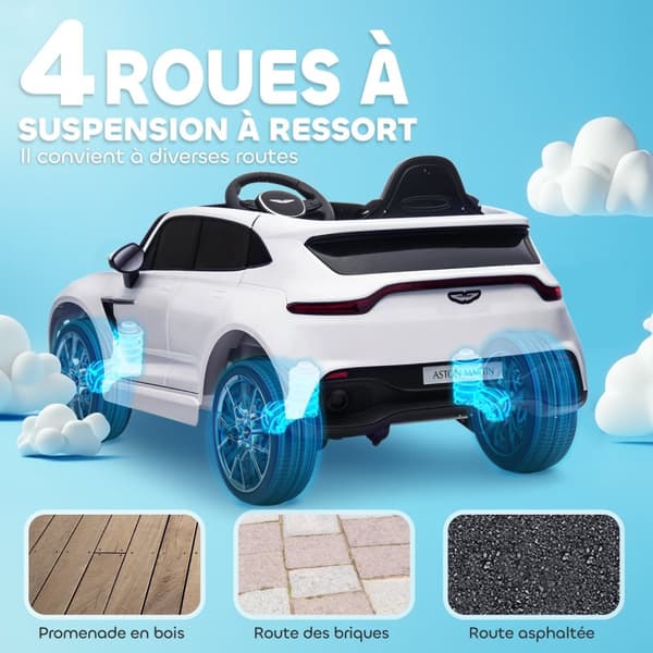 Rootz Aston Martin DBX Electric Car - Kids Ride -On - Remote Control Vehicle - Interactive Learning - 106 x 62 x 51,5 cm