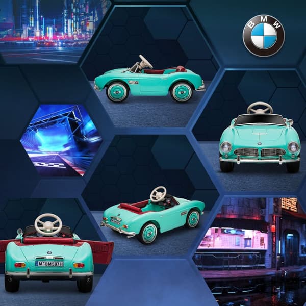 Rootz BMW 507 Electric Auto - Leluajoneuvo - ajo -auto - kaukosäädin - 115 cm x 55cm x 47cm