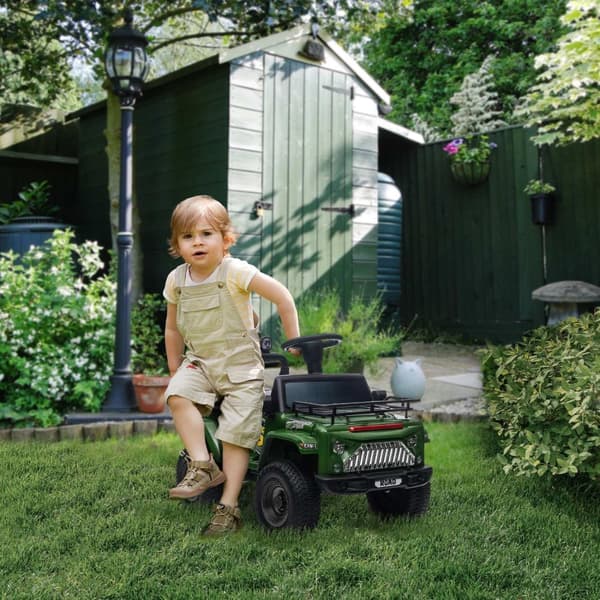 Rootz Electric 4x4 Lasten ajoneuvo - Kids Ride -On -auto - Mini -maastoauto - Storage - 82 cm x 48 cm x 56cm - ikä 3-5, 3 km/h, LED -ajovalot