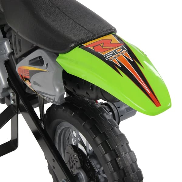 Rootz Electric Motorcycle for Kids - Lasten pyörä - Motorisoitu ratsastus - Turvallinen oppiminen - 102 cm x 53cm x 66cm - Green & Black