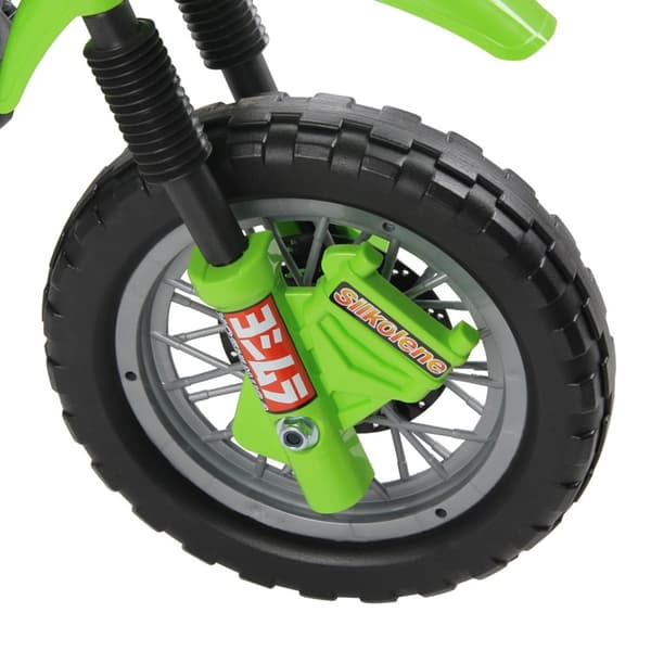 Rootz Electric Motorcycle for Kids - Lasten pyörä - Motorisoitu ratsastus - Turvallinen oppiminen - 102 cm x 53cm x 66cm - Green & Black