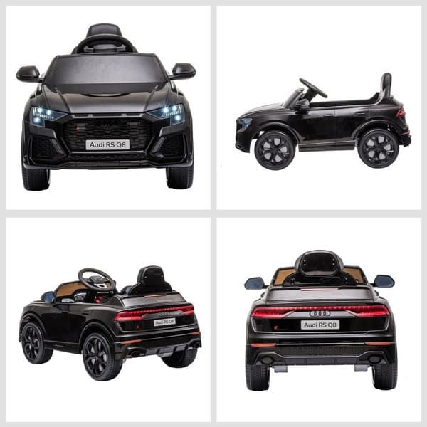 Rootz Electric Auto for Kids - Audi RS Q8 - Kaukosäädin ajoneuvo - MP3 & Bluetooth - Safe & Fun - 101x62x51cm