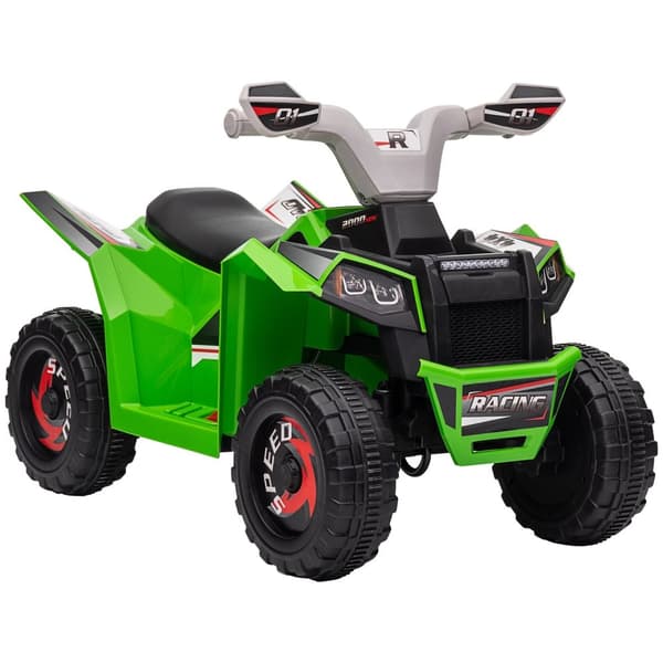 Rootz Kids Electrical Quad - Childrens batteridrivna ATV - Ride -On Vehicle - Realistisk körning - 70L x 41,5B x 48,5H cm grön