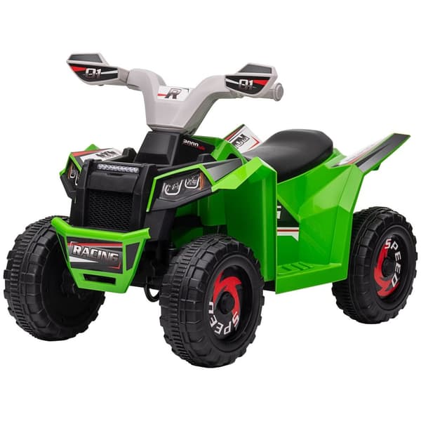 Rootz Kids Electrical Quad - Childrens batteridrivna ATV - Ride -On Vehicle - Realistisk körning - 70L x 41,5B x 48,5H cm grön