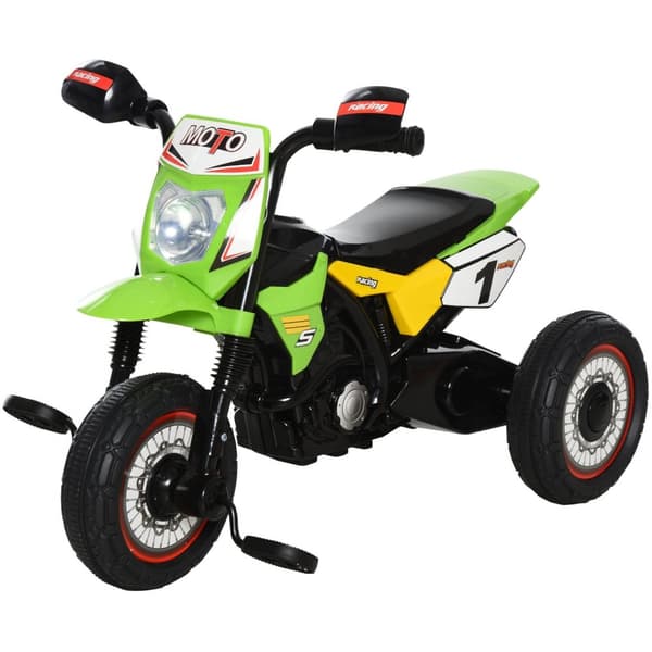 Rootz Kindertrike Motocross - Småbarn Tricycle - Toy Bike - Musik, ljus och lagring - 71 cm x 40 cm x 51 cm, grön