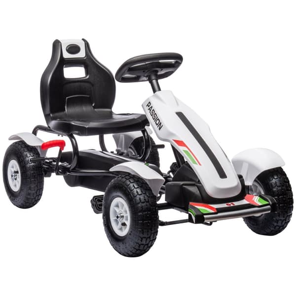 Rootz Pedal Go -Kart - Children's Ride -On Car - Kids Racer - Justerbar säte - Handbroms - 121 cm x 58 cm x 61 cm