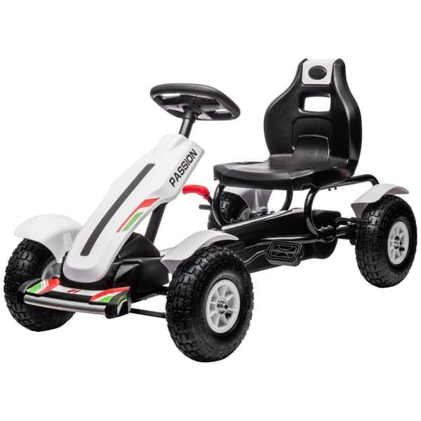 Rootz Pedal Go -Kart - Children's Ride -On Car - Kids Racer - Justerbar säte - Handbroms - 121 cm x 58 cm x 61 cm