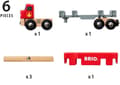 Miniatyrbild 4 av 5: Ravensburger Trätransportbil - Röd - Trä - 223x40x133 mm