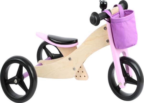 Balanscykel-Trehjuling 2 i 1 Rosa - SMALL FOOT - Maxi - 3 hjul - Barn - Blandat