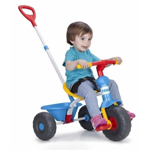 Baby Trike 3 in 1 trehjuling - FEBER - Blå - För bebisar från 1 år