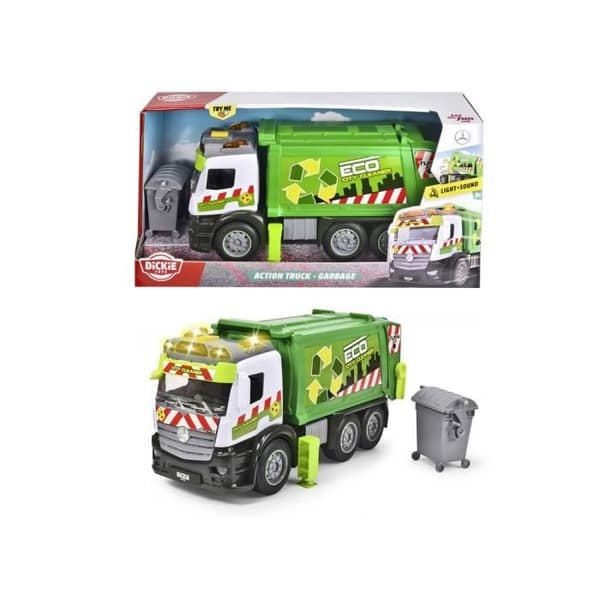 Actiontruck - garage - Mercedes - Dickie Toys - Vuxenleksak - Grön
