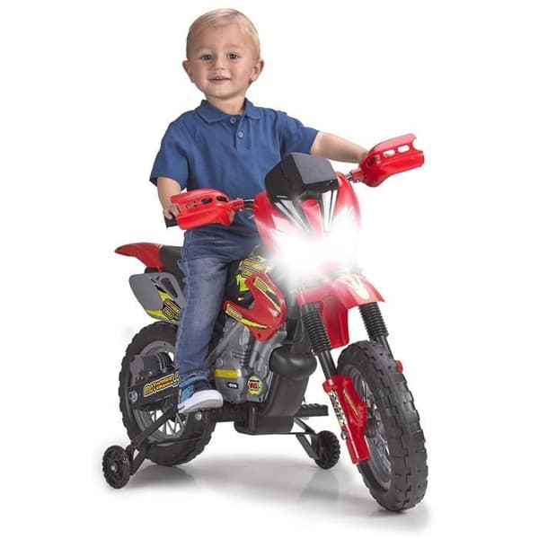 Motocross för barn - FEBER - Motor Cross 400F 6V Röd - Elektrisk - Från 3 år