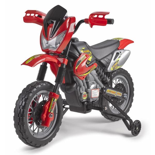 Motocross för barn - FEBER - Motor Cross 400F 6V Röd - Elektrisk - Från 3 år