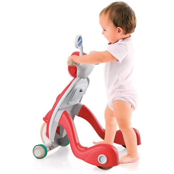 Trav - Baby Clementoni - Min första skoter - 100% återvunnen - Röd - Blandad - 12 månader